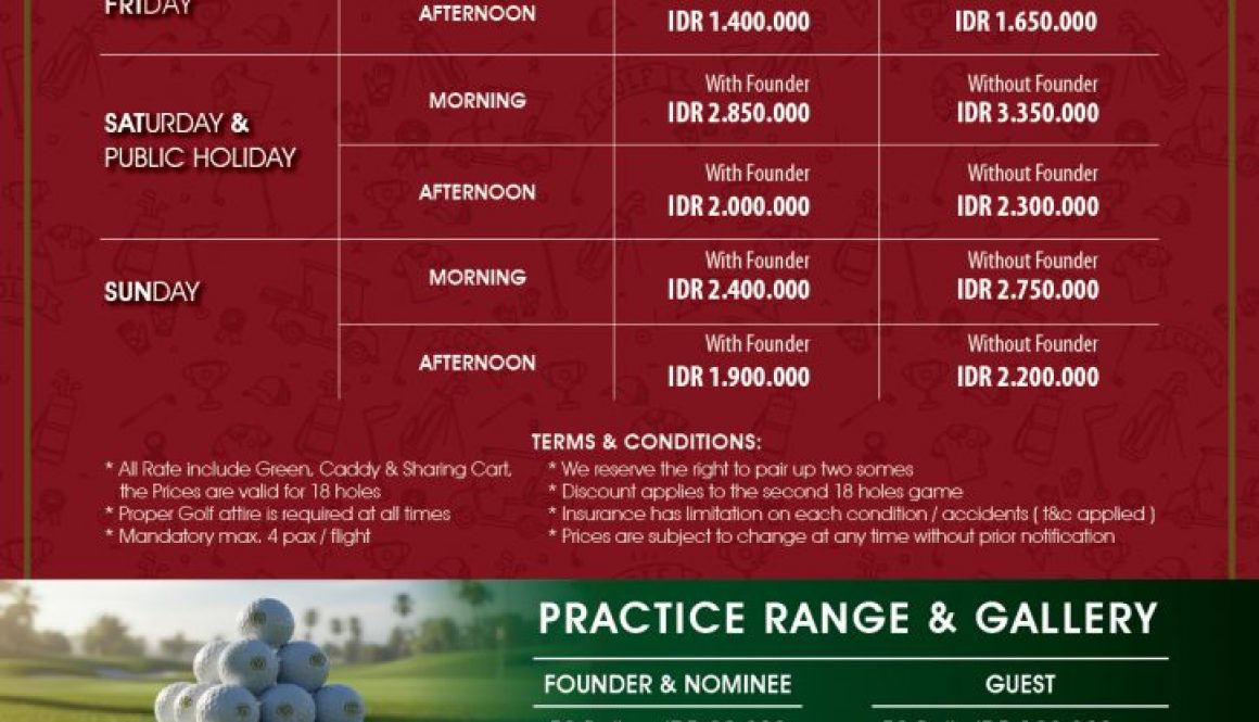 Golf Rate 2026 ALT ACC-01